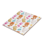 Krattenpatroon, stutten, Kat, Kittens, poten Tegeltje (Zijkant)