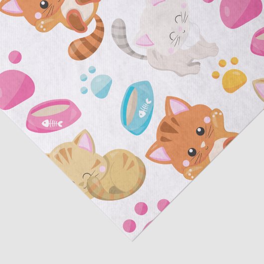 Krattenpatroon, stutten, Kat, Kittens, poten Tissuepapier (Detail)