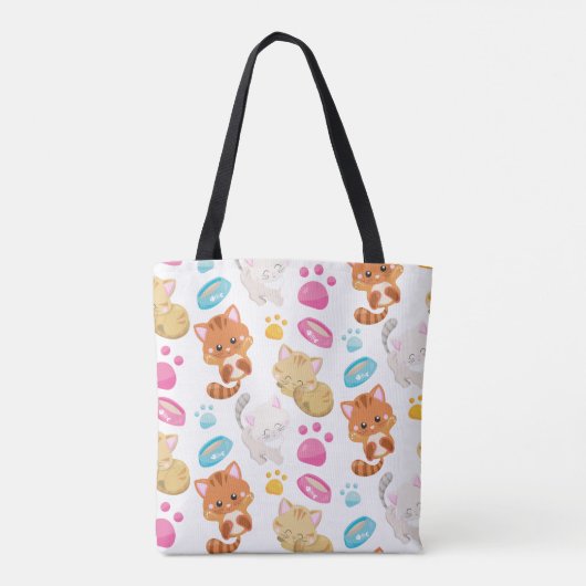 Krattenpatroon, stutten, Kat, Kittens, poten Tote Bag (Achterkant)