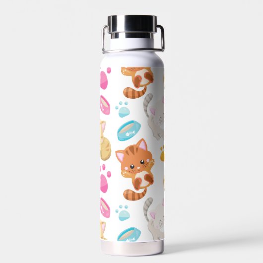 Krattenpatroon, stutten, Kat, Kittens, poten Waterfles (Achterkant)