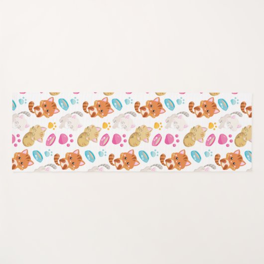 Krattenpatroon, stutten, Kat, Kittens, poten Yogamat (Voorkant (horizontaal))