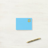 krattenpeuk - goud post-it® notes (Op bureau)