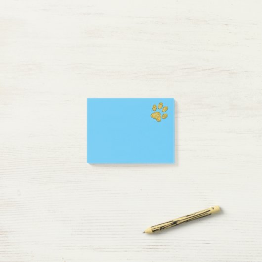 krattenpeuk - goud post-it® notes (Op bureau)