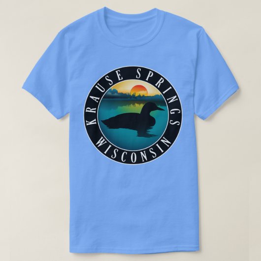 Krause Springs Wisconsin Loon T-shirt (Design voorkant)