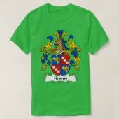 Krauss Coat of Arms Family Crest T-shirt (Design voorkant)