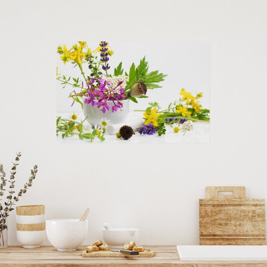 Kräutergarten Poster (Keuken)