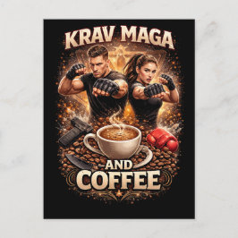 Krav Maga and Coffee Briefkaart