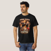Krav Maga and Coffee T-shirt (Voorkant volledig)