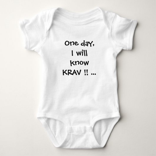 krav maga baby crèche - baby romper (Voorkant)