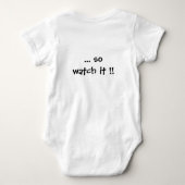krav maga baby crèche - baby romper (Achterkant)