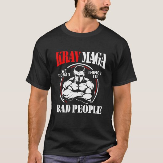 Krav Maga Bad People T-shirt (Voorkant)