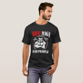 Krav Maga Bad People T-shirt (Voorkant volledig)