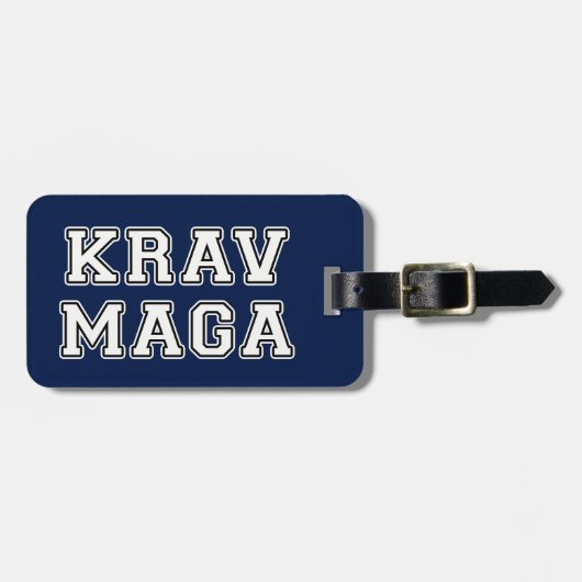 Krav Maga Bagagelabel (Voorkant horizontaal)