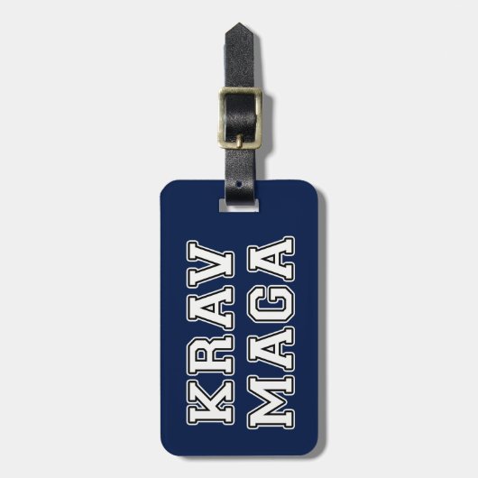 Krav Maga Bagagelabel (Voorkant verticaal)