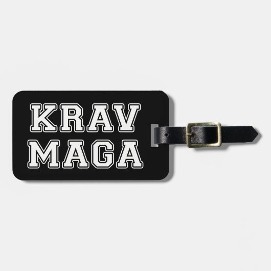 Krav Maga Bagagelabel (Voorkant horizontaal)