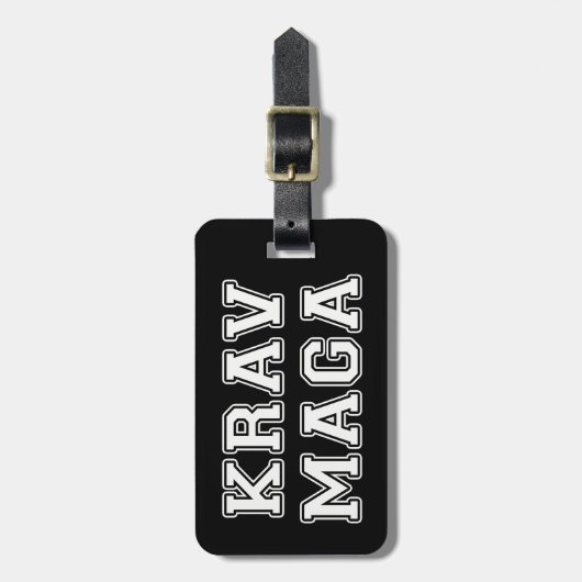 Krav Maga Bagagelabel (Voorkant verticaal)