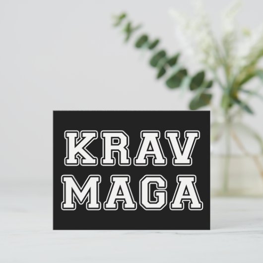 Krav Maga Briefkaart (Staand voorkant)