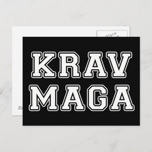 Krav Maga Briefkaart (Voorkant / Achterkant)