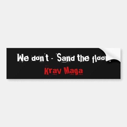 Krav Maga Bumpersticker (Voorkant)