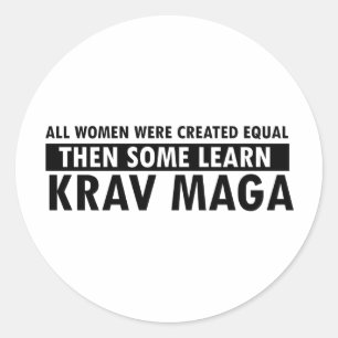 Krav Maga cadeauobjecten Ronde Sticker