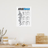 Krav Maga Defesas para Fora Poster (Keuken)