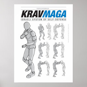 Krav Maga Defesas para Fora Poster
