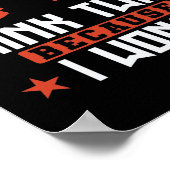 Krav Maga Denk tweemaal omdat ik niet sport Poster (Hoek)