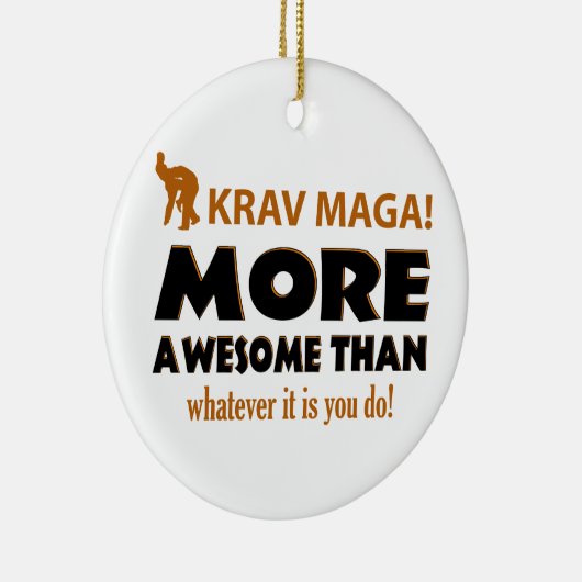 KRAV MAGA! DESIGN KERAMISCH ORNAMENT (Rechts)