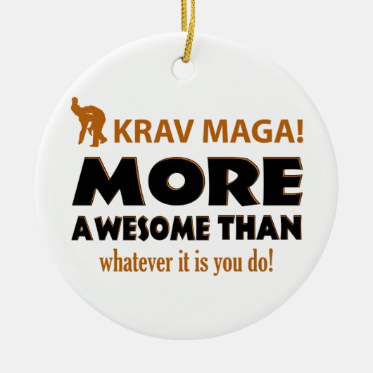 KRAV MAGA! DESIGN KERAMISCH ORNAMENT (Voorkant)