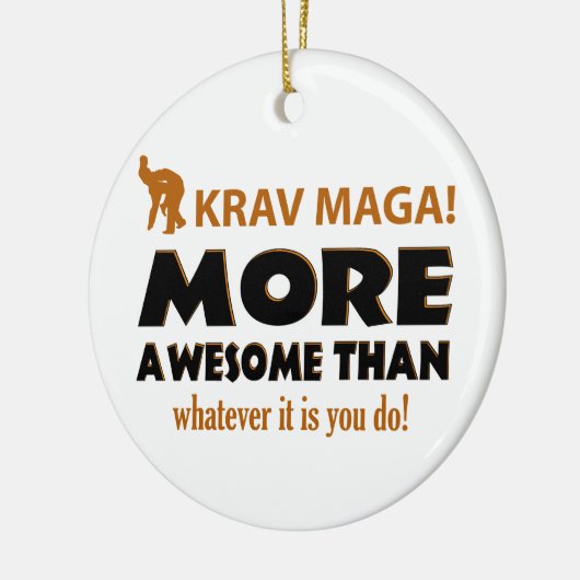 KRAV MAGA! DESIGN KERAMISCH ORNAMENT (Links)