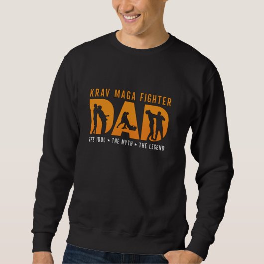 Krav Maga Fighter Dad Het Idool Martial Art Krav M Trui (Voorkant)