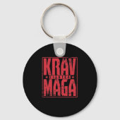 Krav Maga Fighter im Training Sleutelhanger (Voorkant)