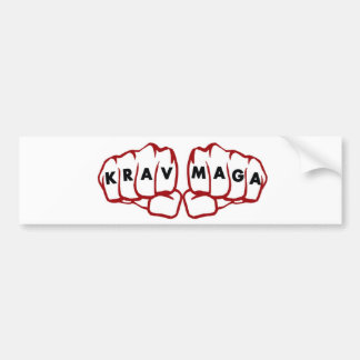 krav maga fists bumpersticker