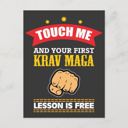 Krav Maga Gift Idea - Funny Martial Arts Shirt Briefkaart (Voorkant)