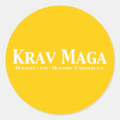Krav Maga Gifts Ronde Sticker (Voorkant)