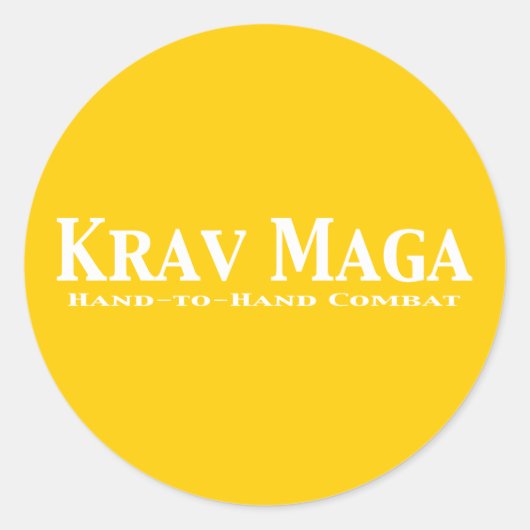 Krav Maga Gifts Ronde Sticker (Voorkant)