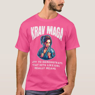 Krav Maga Girl Krav Maga Equipment MMA Items Krav T-shirt