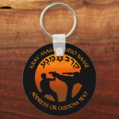Krav Maga Israeli Combat System Studio Owner Sleutelhanger (Voorkant)