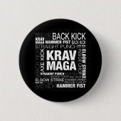 Krav Maga Israëlische krijgskunst Zelfverdediging Ronde Button 5,7 Cm (Voorkant)