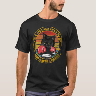 Krav Maga Kat Vechtkunst Israël Defensie Strijdkra T-shirt