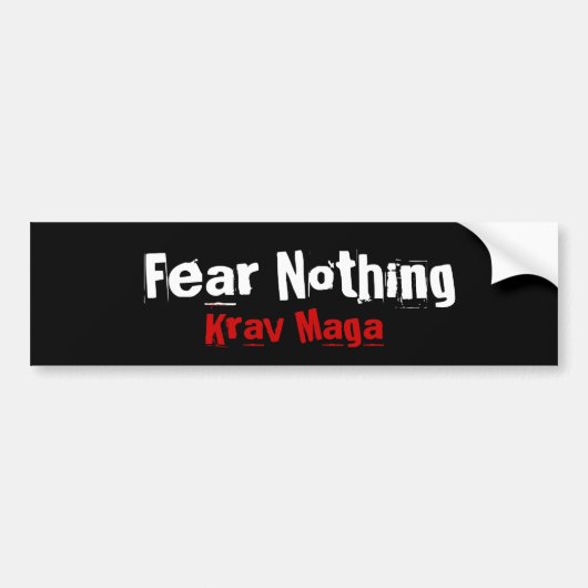 Krav Maga martial arts bumpersticker (Voorkant)