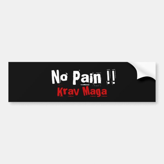 Krav Maga martial arts bumpersticker (Voorkant)