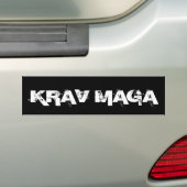 Krav Maga Martial Arts Self Defense Bumpersticker (Op auto)