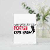 Krav Maga Martial Design Briefkaart (Staand voorkant)