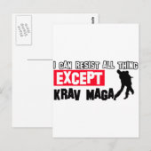 Krav Maga Martial Design Briefkaart (Voorkant / Achterkant)
