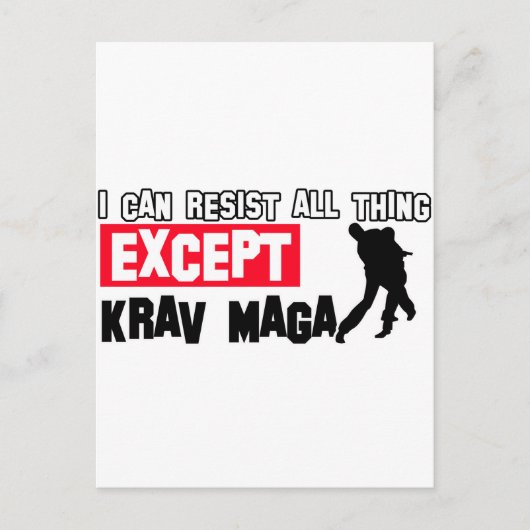 Krav Maga Martial Design Briefkaart (Voorkant)