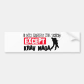 Krav Maga Martial Design Bumpersticker (Voorkant)