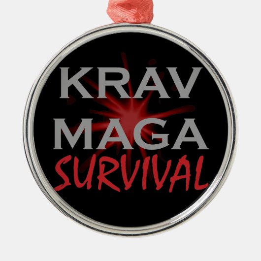 Krav Maga Metalen Ornament (Voorkant)