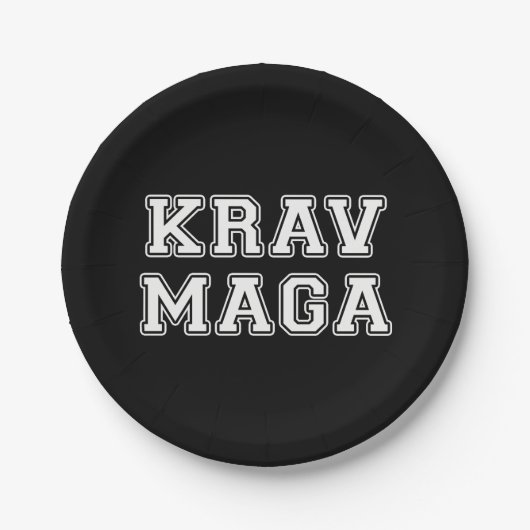 Krav Maga Papieren Bordje (Voorkant)