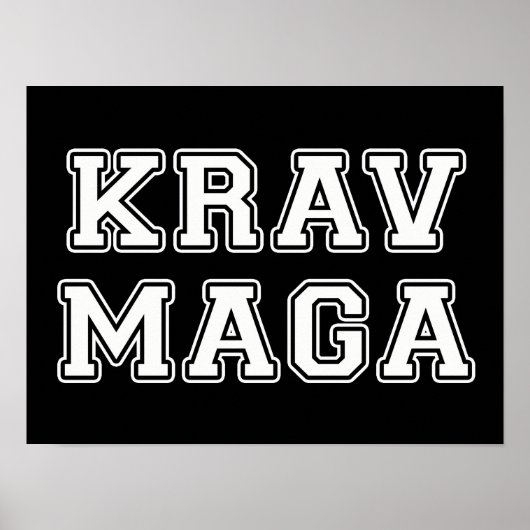 Krav Maga Poster (Voorkant)